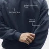 Field-genser med rund hals – Navy