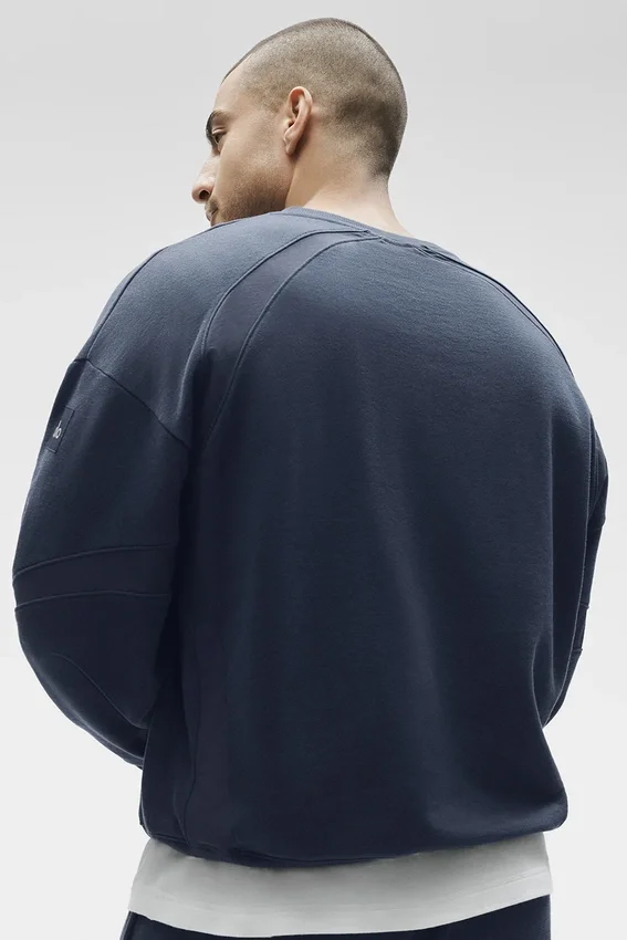 Field-genser med rund hals – Navy