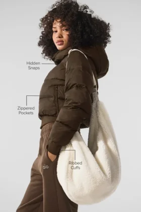 Foxy dunjakke – Espresso
