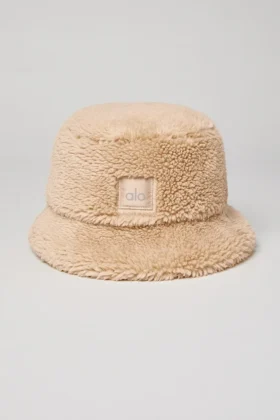 Foxy Sherpa-bøttehatt – kamel