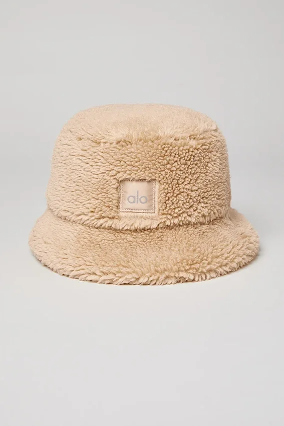Foxy Sherpa-bøttehatt – kamel
