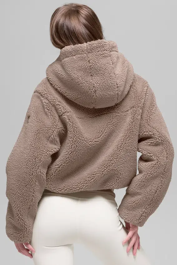 Foxy Sherpa-jakke – Chai Latte