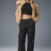 Foxy Sherpa-jakke – kamel