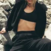 Foxy Sherpa-jakke – svart