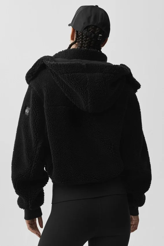 Foxy Sherpa-jakke – svart