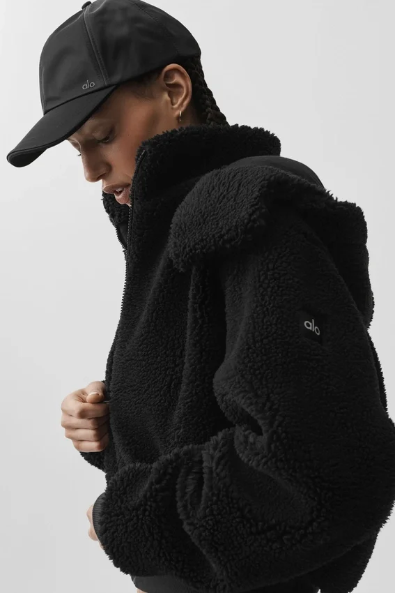 Foxy Sherpa-jakke – svart