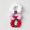 Fresh Mini-scrunchie 3-pakning – Dristig rød/Søt rosa/Hvit