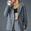 Førsteklasses blazer – stålgrå