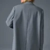 Førsteklasses blazer – stålgrå