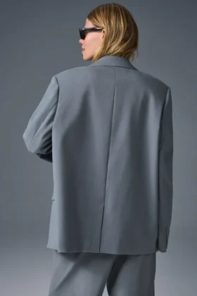Førsteklasses blazer – stålgrå