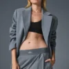 Førsteklasses blazer – stålgrå