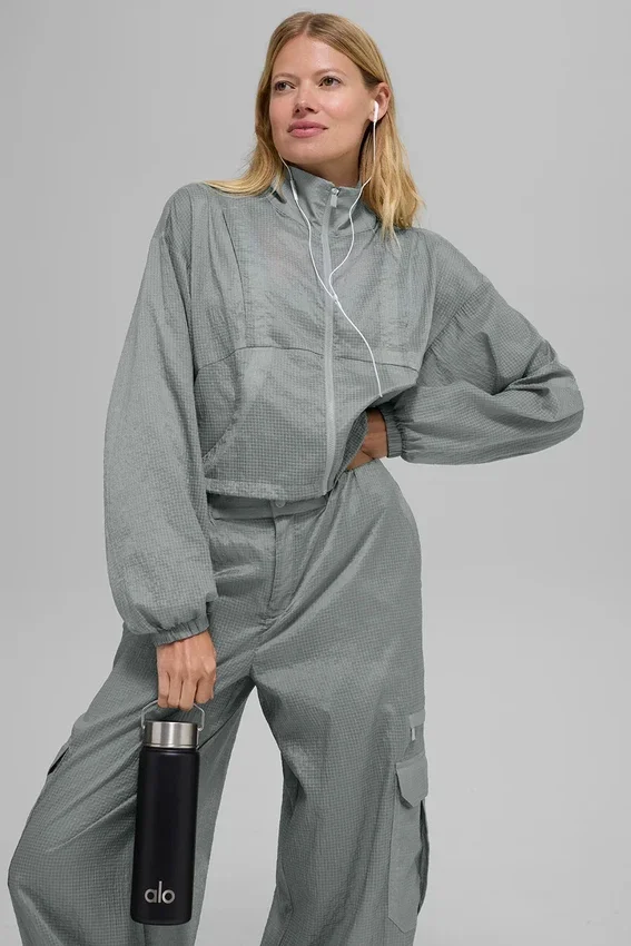 Game Time-jakke med hel glidelås – Lunar Grey