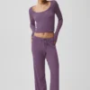 Unwind-strikkegenser langermet – Plum Kiss