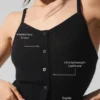 Gjennomsiktig kashmir-tanktop – svart
