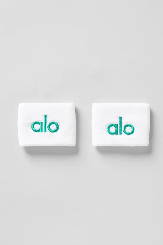 Glow-armbånd (2-pakning) – hvit/grangrønn
