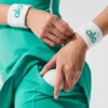 Glow-armbånd (2-pakning) – hvit/grangrønn