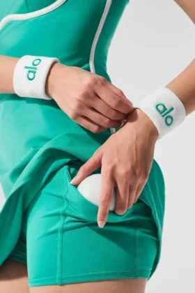 Glow-armbånd (2-pakning) – hvit/grangrønn