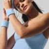 Glow-armbånd (2-pakning) – Seashell Blue/White