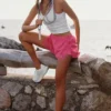 Go Time-shorts med middels høy midje – Paradise Pink