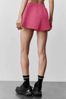 Go Time-shorts med middels høy midje – Paradise Pink