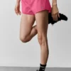 Go Time-shorts med middels høy midje – Paradise Pink