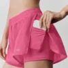 Go Time-shorts med middels høy midje – Paradise Pink