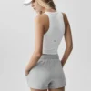 Goddess Ribbed Go-To Tank – hvit