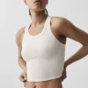 Goddess Ribbed Go-To Tank – Ivory