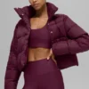 Gold Rush Puffer – Burgunder
