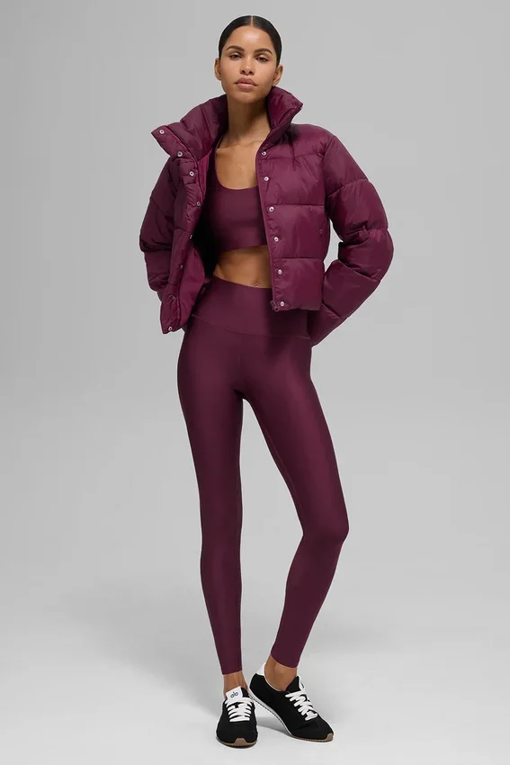 Gold Rush Puffer – Burgunder