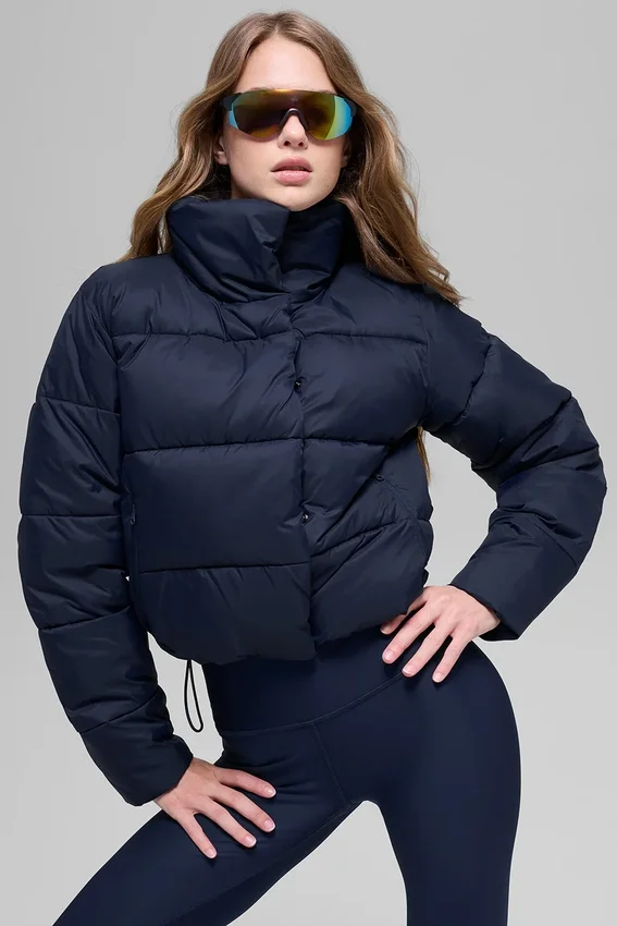 Gold Rush Puffer – Navy