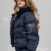 Gold Rush Puffer – Navy
