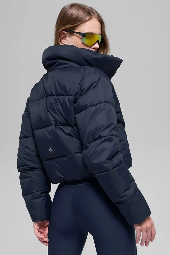 Gold Rush Puffer – Navy