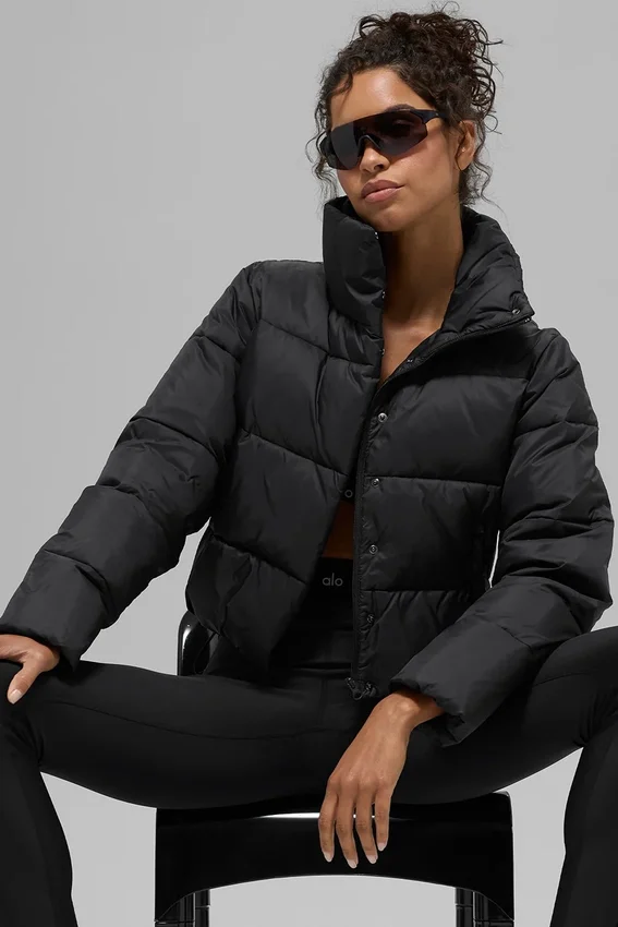 Gold Rush Puffer – svart
