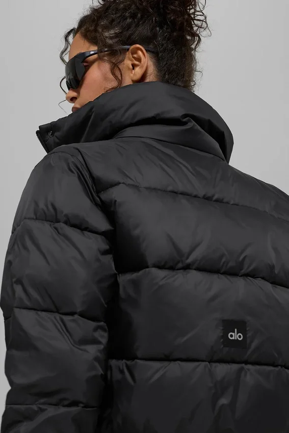 Gold Rush Puffer – svart