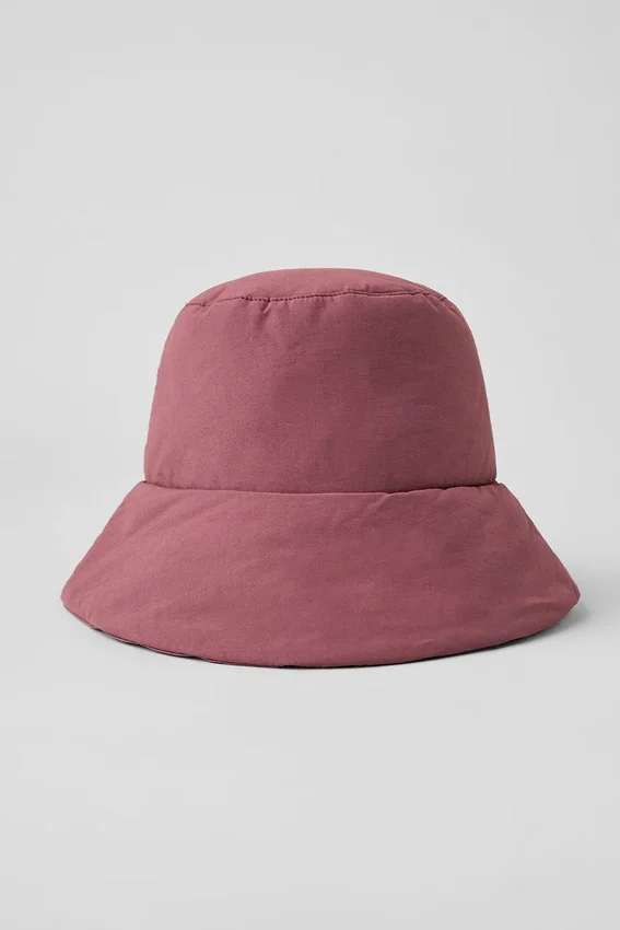 Good Shade Puffer Bucket Hat – Burgundy Truffle