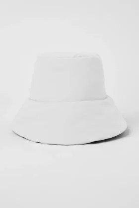 Good Shade Puffer Bucket Hat – hvit