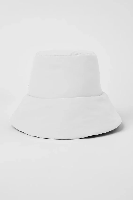 Good Shade Puffer Bucket Hat – hvit