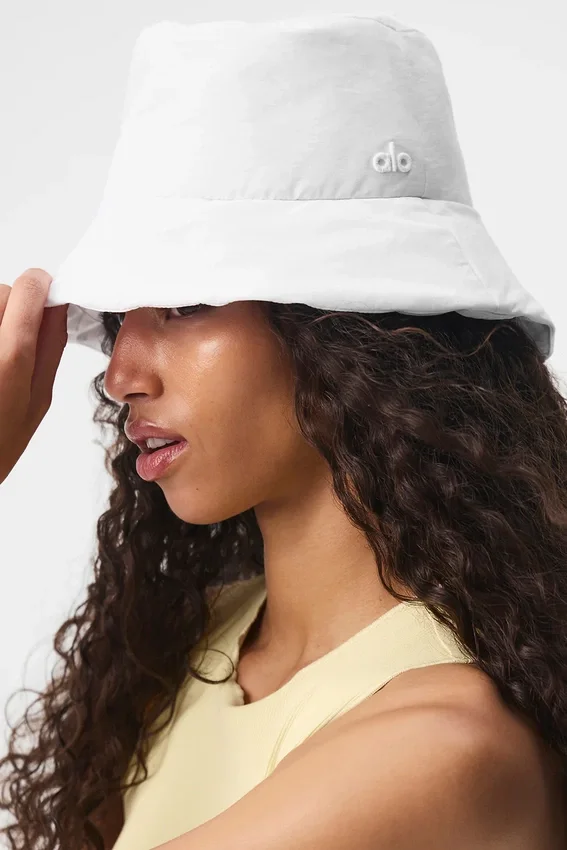 Good Shade Puffer Bucket Hat – hvit