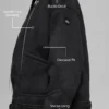 Grand-jakke i imitert shearling – svart