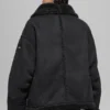 Grand-jakke i imitert shearling – svart