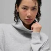 Hazy genser med høyhals – Athletic Heather Grey