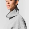 Hazy genser med høyhals – mørk Athletic Heather Grey
