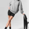 Hazy genser med høyhals – mørk Athletic Heather Grey
