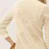 Heatwave lang cardigan i silke og kashmir – sandbeige