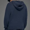 Hettegenser i strukturert strikk – Navy