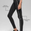 High-Waist 7/8 Heart Throb Tights – svart/hvit