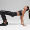 High-Waist 7/8 Heart Throb Tights – svart/hvit