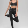 High-Waist 7/8 Heart Throb Tights – svart/hvit