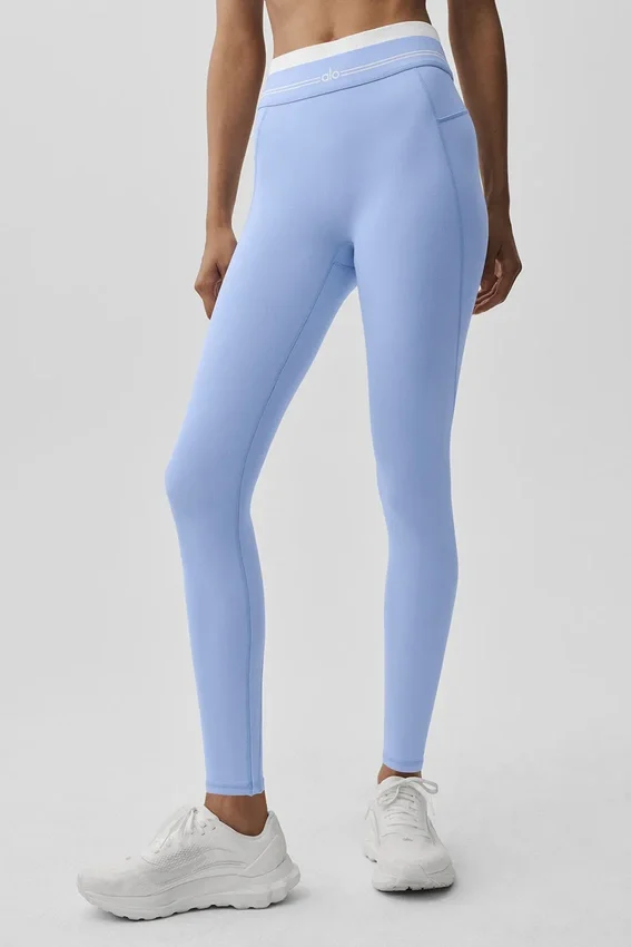 High-Waist Airbrush 7/8 Better Together Legging – lys Provence-blå/